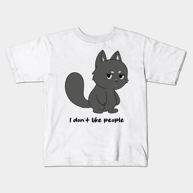 I don't like people Kids T-Shirt by JTnBex